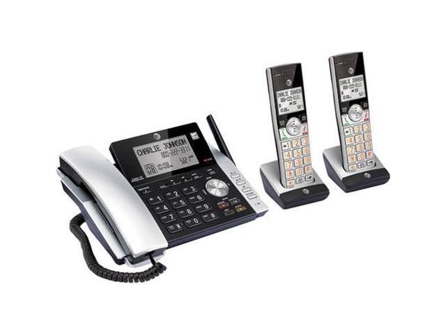 AT&T CL84215 DECT 6.0 Rozbudowany bezprzewodowy system telefoniczny z cyfrowym odbieraniem