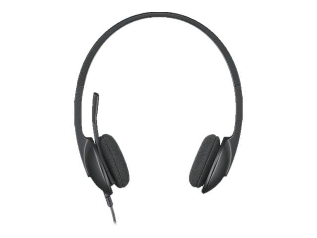 Logitech Zestaw słuchawkowy USB H340 do rozmów internetowych i muzyki – czarny