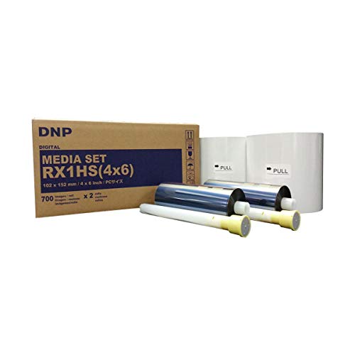 DNP Nośniki druku 4x6' do drukarki barwnikowej DS-RX1HS; 700 wydruków na rolkę; 2 rolki w opakowaniu (łącznie 1400 wydruków).