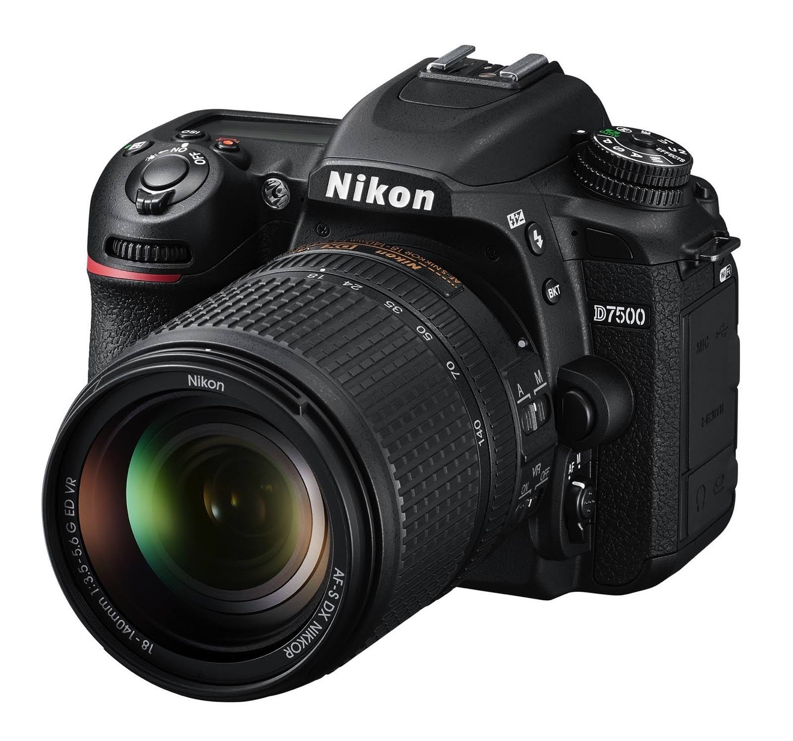 Nikon Cyfrowa lustrzanka jednoobiektywowa D7500 w formacie DX z obiektywem VR 18–140 mm
