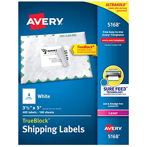 Avery Etykiety z adresem wysyłki – 5168