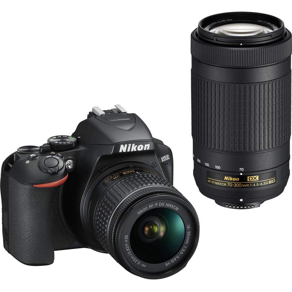 Nikon Cyfrowa lustrzanka cyfrowa  D3500 z obiektywem AF-P DX NIKKOR 18–55 mm (czarna)