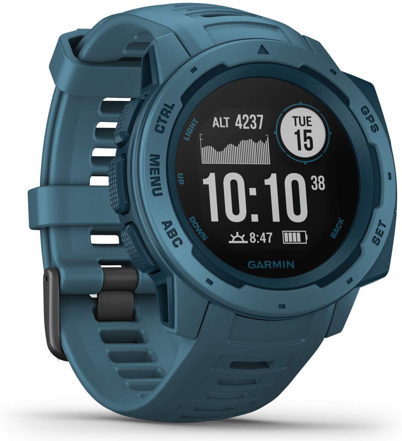 Garmin Instinct – Inteligentny zegarek z pulsometrem – Lakeside Blue